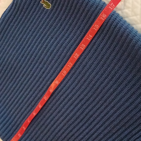 🔥🔥Lacoste Ribbed 18" X 17" Colonial Blue Throw Pillowcase Cover Sham Gator - Picture 3 of 11